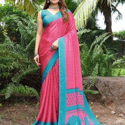 Lookmark Geometric Printed Regular Saree-image-27