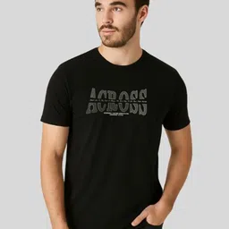 SUN 'N' SUMMER Typography Printed Round Neck Short Sleeves Cotton T-shirt-image-78
