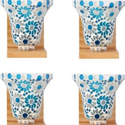 SOMIL Blue Glass Cylinder Printed Wall Lamps-image-65