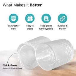 The Better Home Transparent Glass Core Set of Cups and Mugs image 3