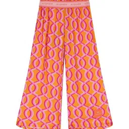 AIGNER Girls Geometric Printed Relaxed High-Rise Wide Leg Trousers-image-39