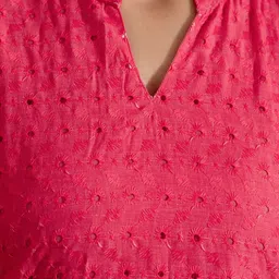 Selvia Printed Mandarin Collar Tunic With Trouser image 5