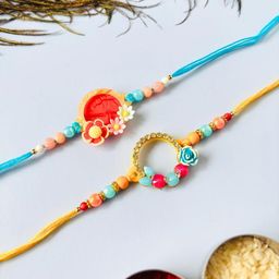 Sangria Unisex Red Wraparound Rakhi-image-32