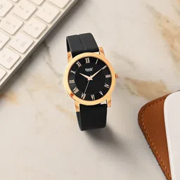 Ajanta Quartz Men Brass Patterned Dial & Straps Analogue Watch AWC131ESL 2-18