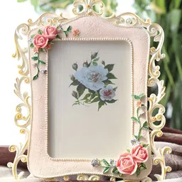 Art Street Pink & Green 1 Pieces MDF Table Photo Frames-image-87