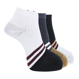 Dollar Men Pack of 3 Free Size Ankle Length Cotton Socks-picture-44
