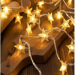 KAVYARA White Star Shape String Lights image 5