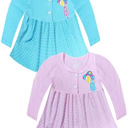 KidzzCart Polka Dot Print Fit & Flare Dress-52