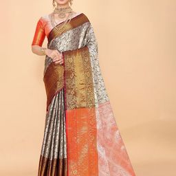 JAY FASHION Woven Design Zari Kanjeevaram Saree-image-38