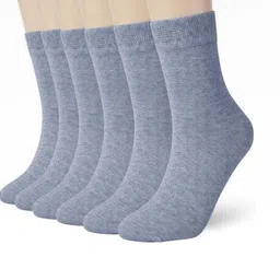 MUKHAKSH Grey Cotton Socks-image-39