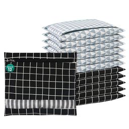 Kuber Industries Black Set of 6 Regular Drawer Organiser Organisers-57