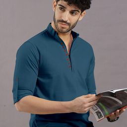 ETHNIC TRENDZ Men Blended Kurtas-image-92
