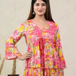 Rashmi Shree Creation Floral Print Top-image-74