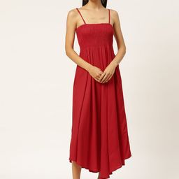 VYMO Fit & Flare Midi Dress-image-78