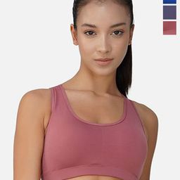 INGRID Pack Of 3 Full Coverage Workout Bra-image-2