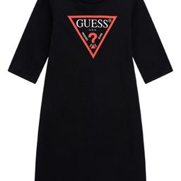 GUESS kids Girls Typography Printed Round Neck Cotton T-shirt-image-19