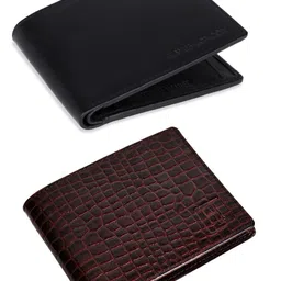 Hayes London Men Genuine Leather with RFID Blocking Wallets Combo-43