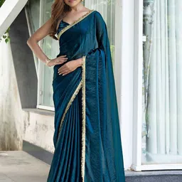 Mitera Embroidered Satin Saree-picture-44