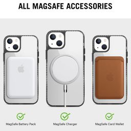 DailyObjects Solid Stride 2.0 Clear MagSafe iPhone 14 Back Case image 3