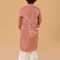 The Mini Trunk Boys Solid Kurta with Pyjama image 3