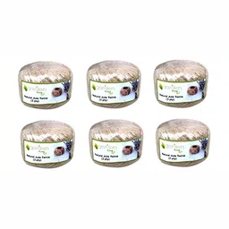 Garden Deco Brown 6 Pieces Natural Jute Thread Garden Accessories-image-41
