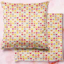 ArtzFolio Multicoloured Set of 2 Square Cushion Covers image 1