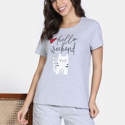 Zivame Women Printed Night suit-image-77