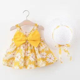 StyleCast x Revolte Girls Floral Print Shoulder Straps Sleeveless Fit & Flare Dress-picture-45