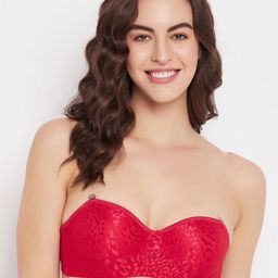 Clovia Lace Full Coverage Underwired Lightly Padded Balconette Bra-14