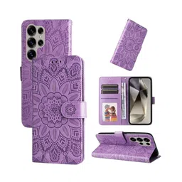 PEEPERLY Abstract Printed Samsung Galaxy S24 Ultra 5G Flip Case Mobile Accessories-image-69