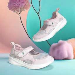 Hopits Girls Pink Colored Printed Slip-On Sneakers-58
