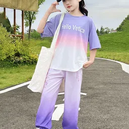 LULU & SKY Girls Printed T-shirt with Pyjamas-picture-38