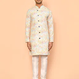 Arihant Rai Sinha Men Ethnic Motifs Embroidered Thread Work Kurta-image-80
