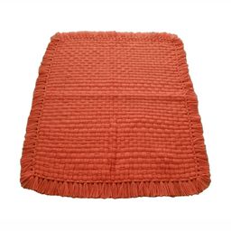 Jaipur Woollen Handicraft Orange-Coloured Handmade Prayer Mat-46