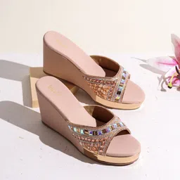 Inc 5 Embellished Ethnic Wedge Sandals-44