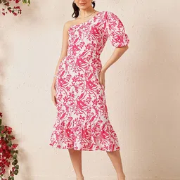STREET 9 Floral Print A-Line Maxi Dress-image-88