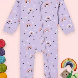 The Mom Store Infants Printed Pure Cotton Sleepsuit-image-83