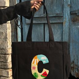 TSANTA Geometric Oversized Swagger Tote Bag-image-26
