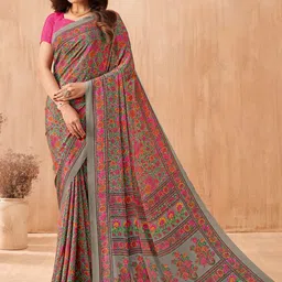 Mitera Floral Printed Saree-image-59