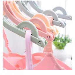 Multicolors 10 Pcs Portable Folding Clothes Hanger-1