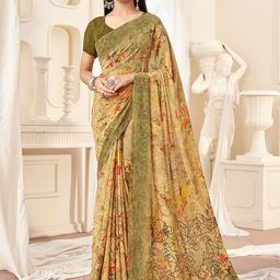 Panzora Women Floral Printed Saree-image-96