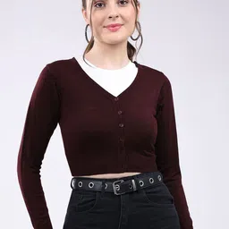 Monte Carlo Women Woollen Cardigan-picture-1