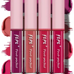 FOPE Set Of 4 Pout Perfect Long Lasting Smudge-Free Liquid Lipstick - 4 ml Each-47