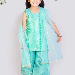 Tangerine Closet Girls Regular Kurti with Palazzos & With Dupatta-image-25