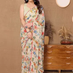 Munir Floral Printed Ready to Wear Saree-32