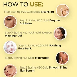 Spring H2O Set Of 2 Bridal & Gold Facial Kit - 140 g image 3