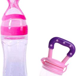 Baby Silicone Food Feeder And Fruit Nibbler Combo Teether and Feeder - Silicone-image-27