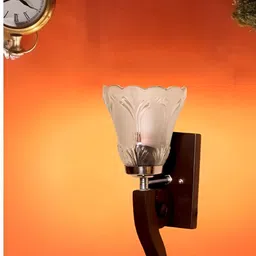 KINIS Brown & Peach Printed Wood Quirky Cylinder Shaped Wall Lamp-image-86