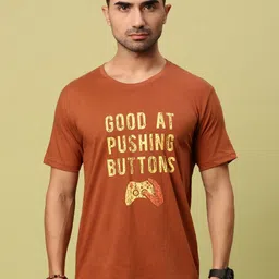 Urban Dog Men Typography Printed Round Neck Cotton T-shirt-picture-28