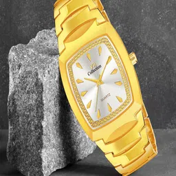 Hala Men Aluminium Dial & Stainless Steel Bracelet Style Straps Analogue 3004-Full Gold-53